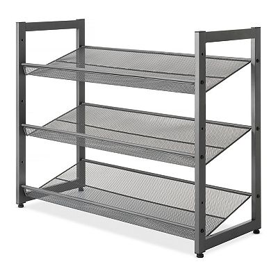 Whitmor gunmetal shoe rack sale