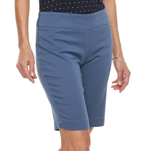 Women's Croft & Barrow® Polished PullOn Bermuda Shorts