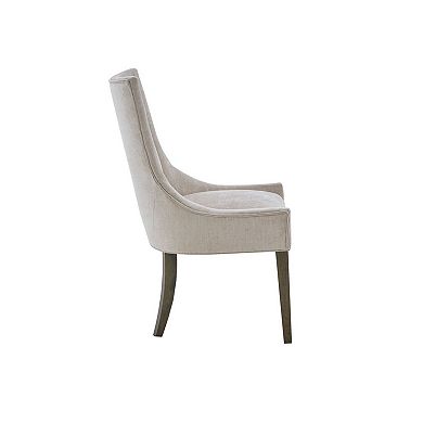 Madison Park Signature Set of 2 Ultra Upholstered Dining Side Chairs with wood legs