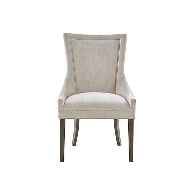 Madison Park Signature Set of 2 Ultra Upholstered Dining Side Chairs with wood legs