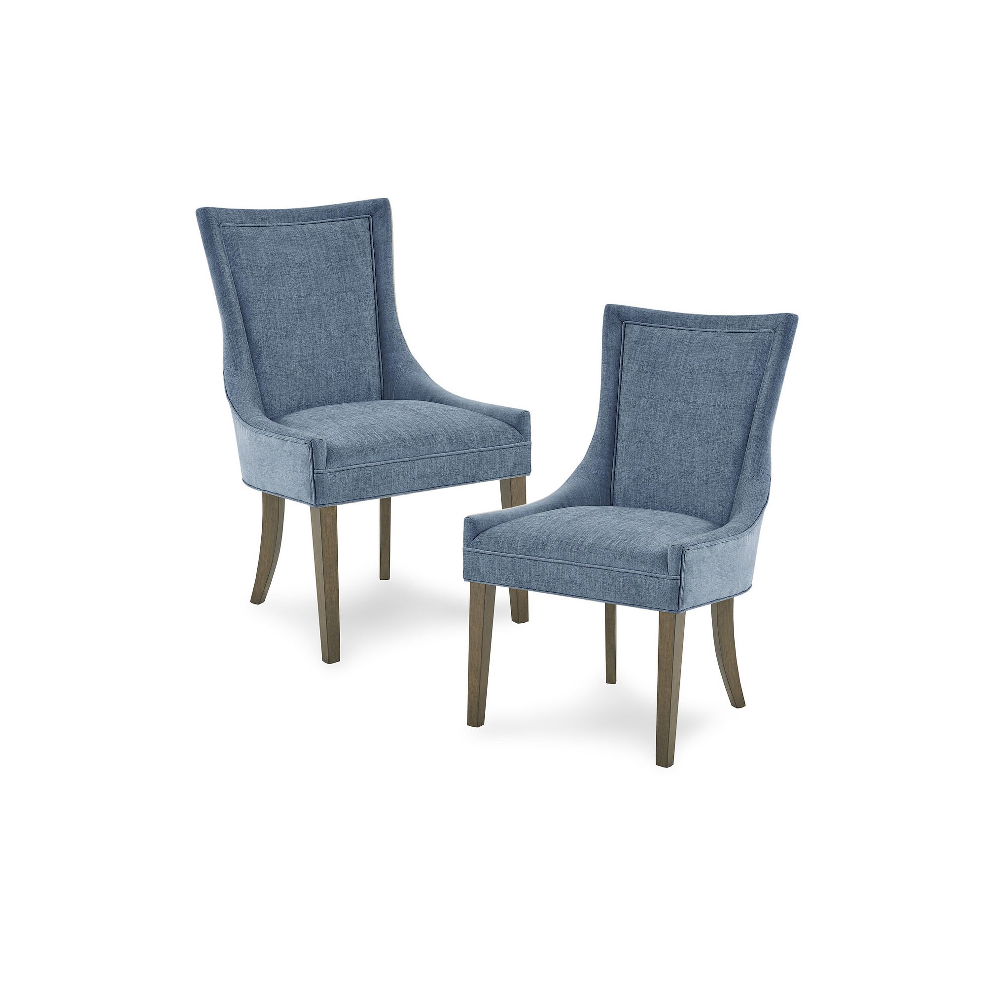 Madison Park Signature Set of 2 Ultra Upholstered Dining Side Chairs With W