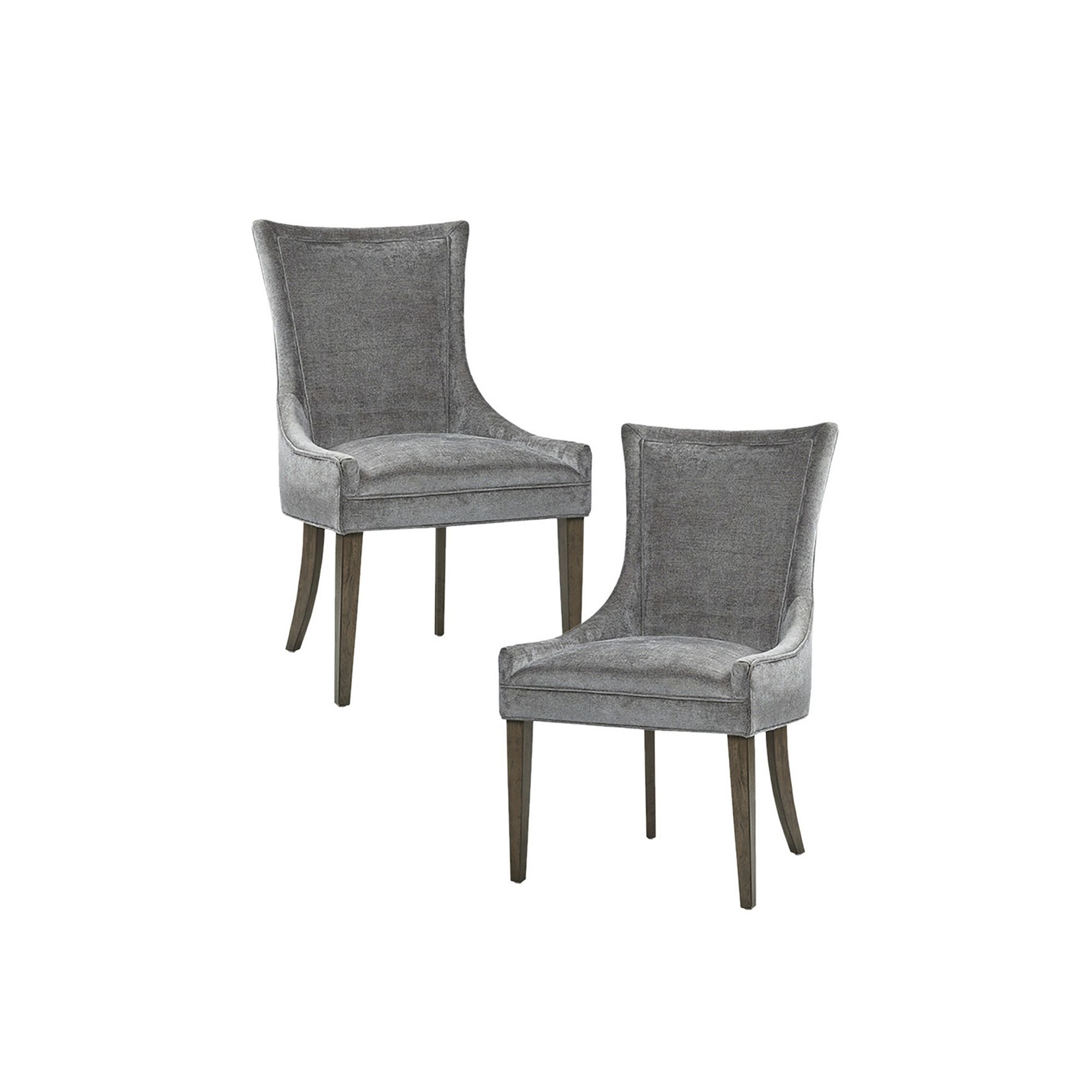 Madison Park Signature Set of 2 Ultra Upholstered Dining Side Chairs With W