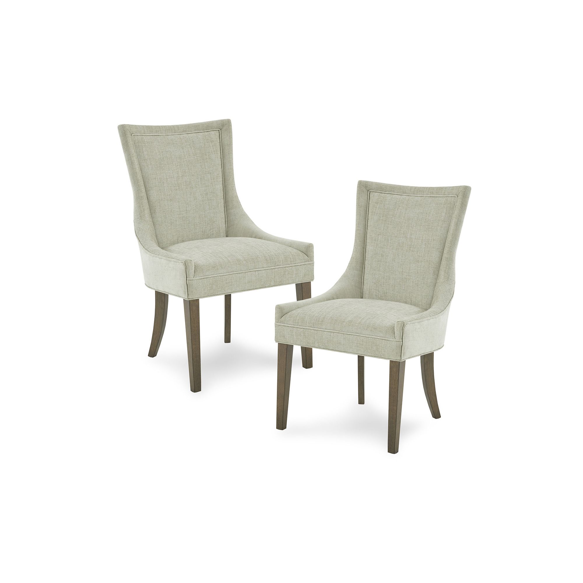 Madison Park Signature Set of 2 Ultra Upholstered Dining Side Chairs With W