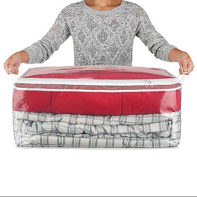 Whitmor Flexible Zip Jumbo Storage Tote