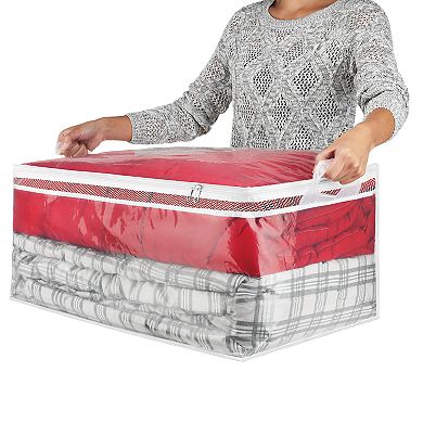 Whitmor Flexible Zip Jumbo Storage Tote