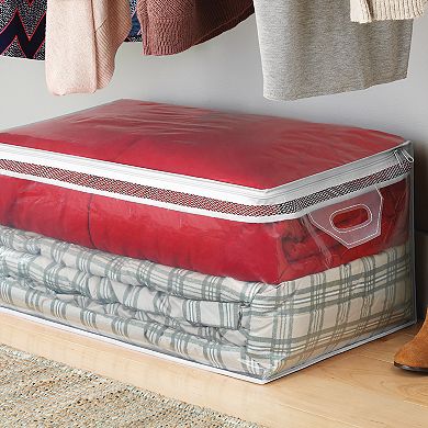 Whitmor Flexible Zip Jumbo Storage Tote