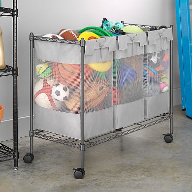 Whitmor Supreme 3-Bag Organizer Cart