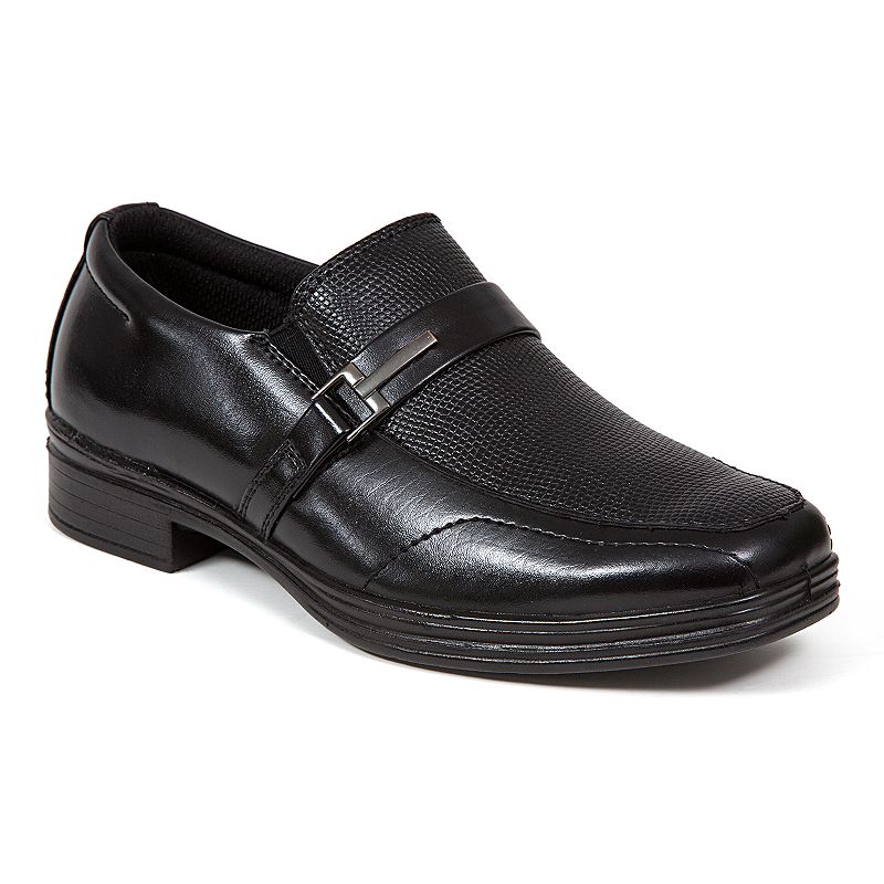Deer Stags Bold Boys Dress Loafers, Boys, Size: 1, Black