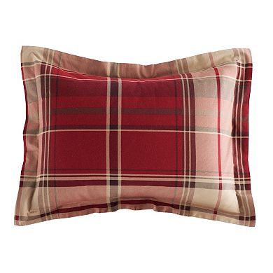 Cuddl Duds Home Red Plaid 4-piece Flannel Comforter Set