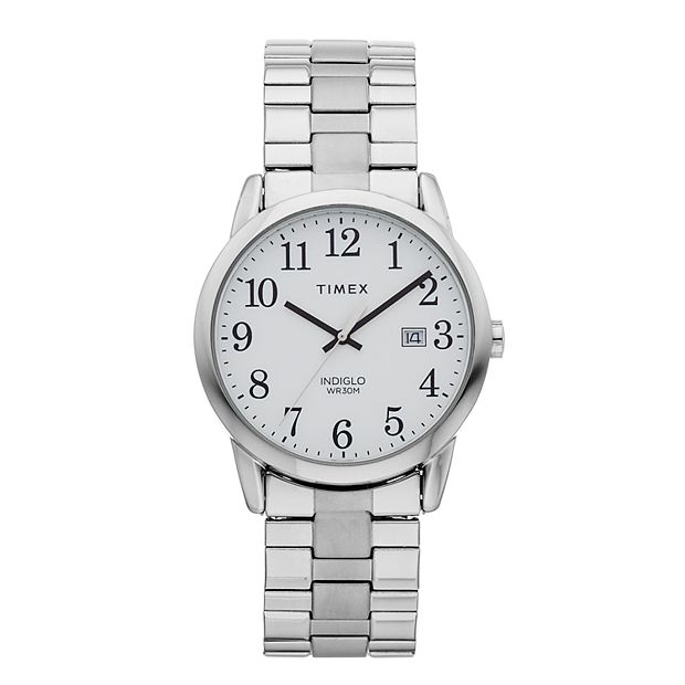 Timex Men s Easy Reader Stainless Steel Expansion Watch TW2R58400JT