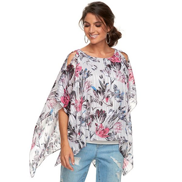 Women s Jennifer Lopez Cold Shoulder Caftan Top