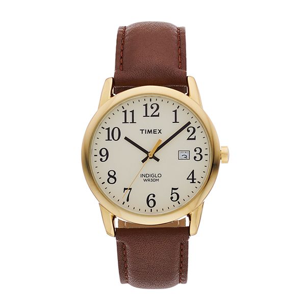 Timex® Men's Easy Reader Leather Watch - TW2P75800JT