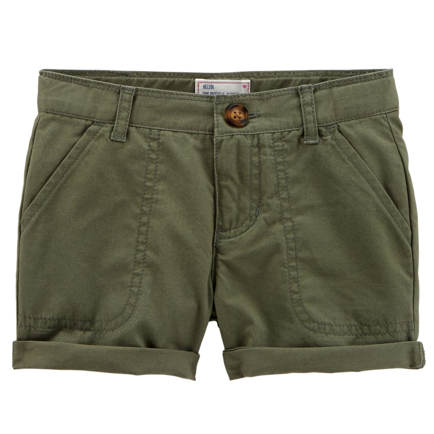 baby girl khaki shorts