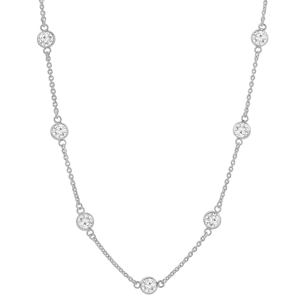 Cubic Zirconia Myriad Station Necklace main image 1