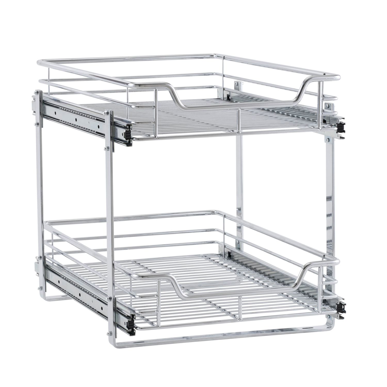 Image for Household Essentials Glidez 2-Tier 14.5-inch Wide Dual Sliding Under Cabinet Organizer at Kohl's.