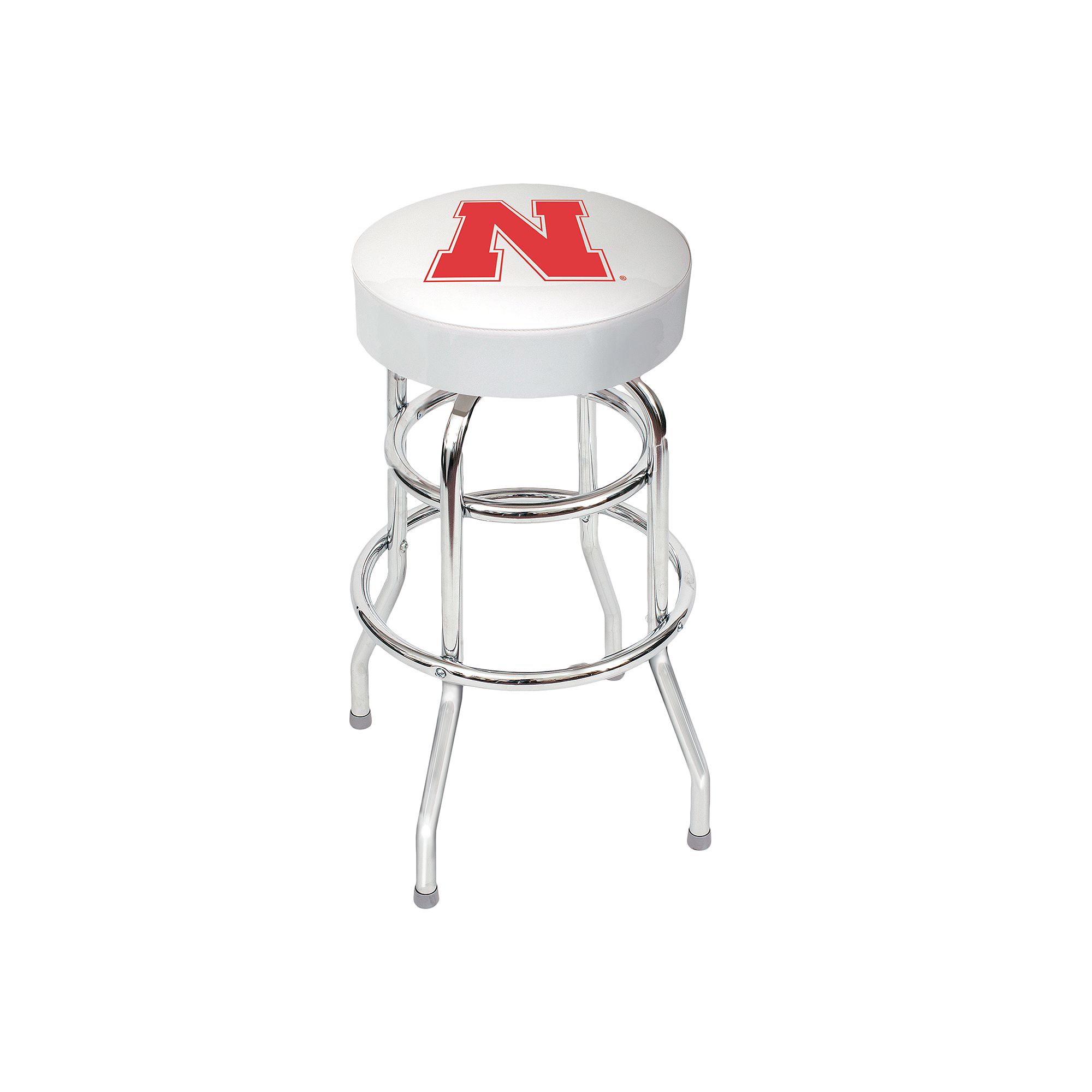 Nebraska Cornhuskers Bar Stool, White