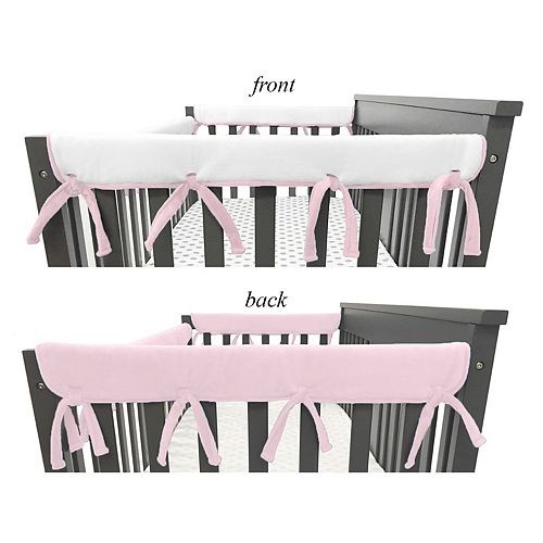 Tl Care 2 Piece Heavenly Soft Chenille Reversible Crib Side Rail