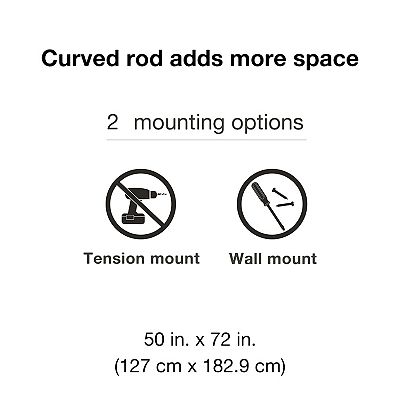 Sonoma Goods For Life® Aluminum Dual Curved Shower Rod
