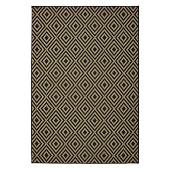 StyleHaven Mainland Diamond Panel Geometric Indoor Outdoor Rug