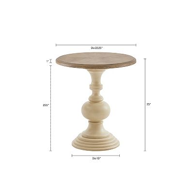 Madison Park Hemlock Pedestal End Table 