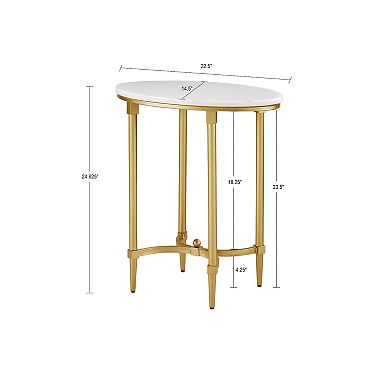 Madison Park Signature Faux Marble End table