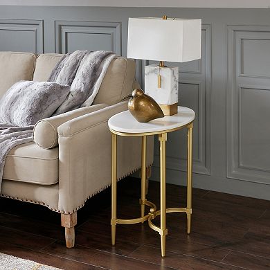 Madison Park Signature Faux Marble End table