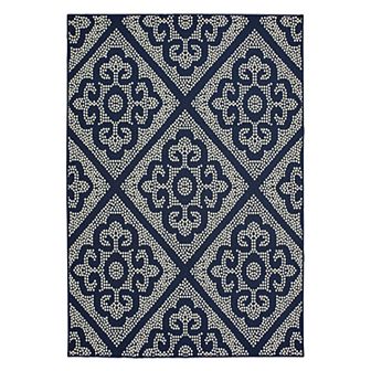 StyleHaven Mainland Medallion Panel Indoor Outdoor Rug