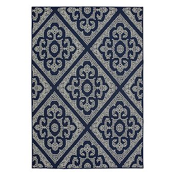 StyleHaven Mainland Medallion Panel Indoor Outdoor Rug