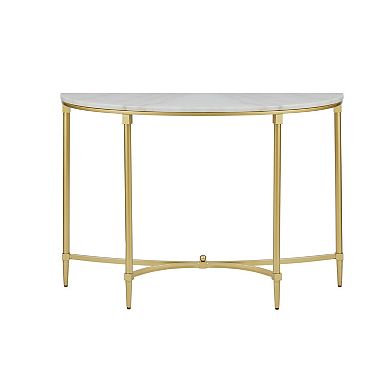 Madison Park Signature Faux Marble Console table