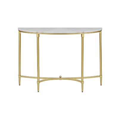 Madison Park Signature Faux Marble Console table