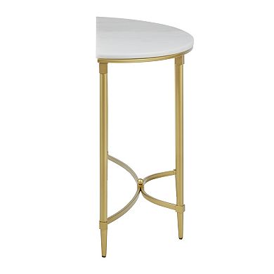 Madison Park Signature Faux Marble Console table