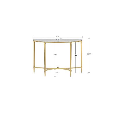 Madison Park Signature Faux Marble Console table