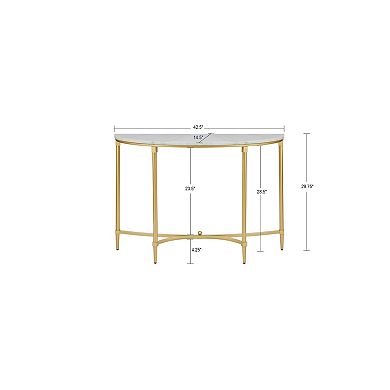 Madison Park Signature Faux Marble Console table