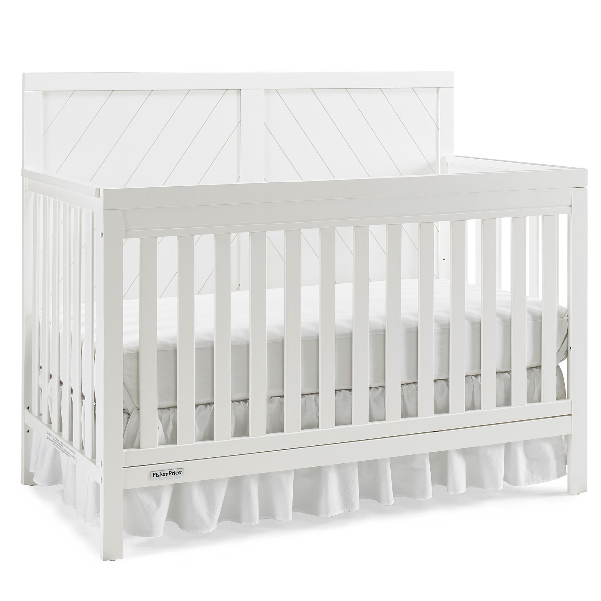 Fisher-Price Buckland Convertible Crib, White
