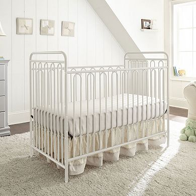 LA Baby Trinity 3 in 1 Convertible Full Sized Metal Crib