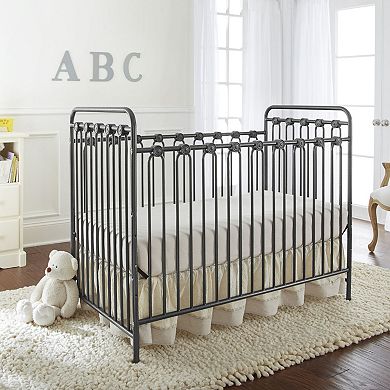 LA Baby Napa 3-in-1 Convertible Full Sized Metal Crib