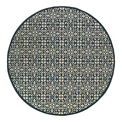 StyleHaven Mainland Ornate Tiles Indoor Outdoor Rug