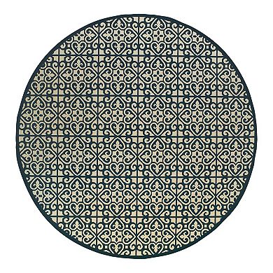 StyleHaven Mainland Ornate Tiles Indoor Outdoor Rug