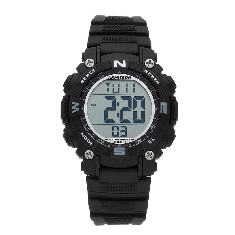 Armitron Mens Pro Sport Digital Watch - 45/7099BLK, Size: Medium, Black
