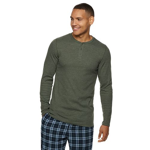 Mens Hanes Ultimate® X Temp Waffle Weave Sleep Henley