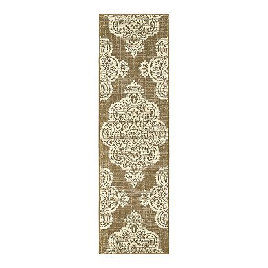StyleHaven Mainland Medallion Lace Indoor Outdoor Rug