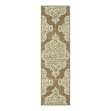 StyleHaven Mainland Medallion Lace Indoor Outdoor Rug