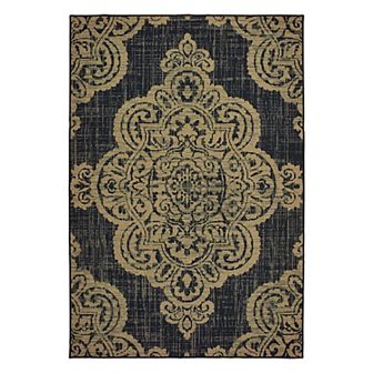 StyleHaven Mainland Medallion Lace Indoor Outdoor Rug