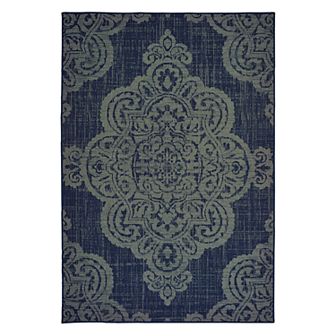 StyleHaven Mainland Medallion Lace Indoor Outdoor Rug