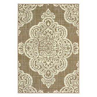 StyleHaven Mainland Medallion Lace Indoor Outdoor Rug