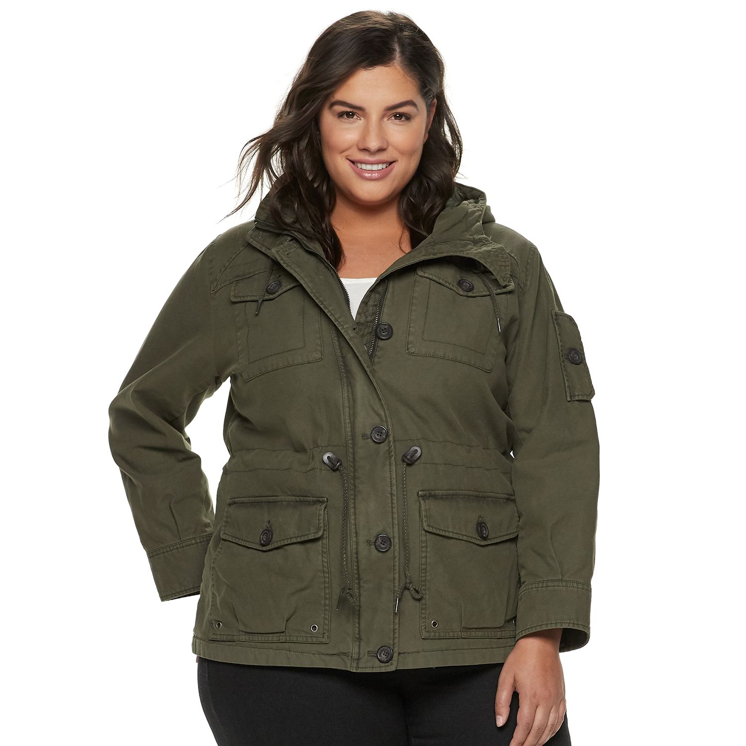 women's levi's hooded anorak jacket