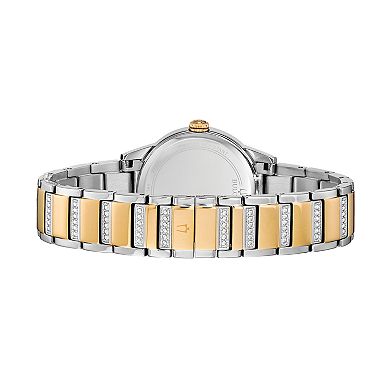 Bulova Women's TurnStyle Crystal Two Tone Stainless Steel Watch - 98L245