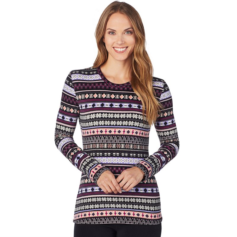 UPC 086201651210 product image for Women's Cuddl Duds Fleecewear Crewneck Top, Size: Medium, Pink | upcitemdb.com