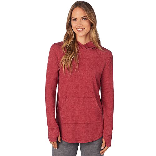 Women's Cuddl Duds Stretch Thermal Tunic Hoodie