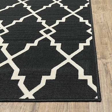 StyleHaven Mainland Ornamental Trellis Indoor Outdoor Rug